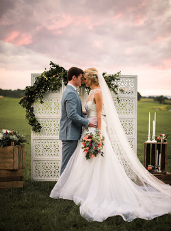 Wooden Lattice Backdrop