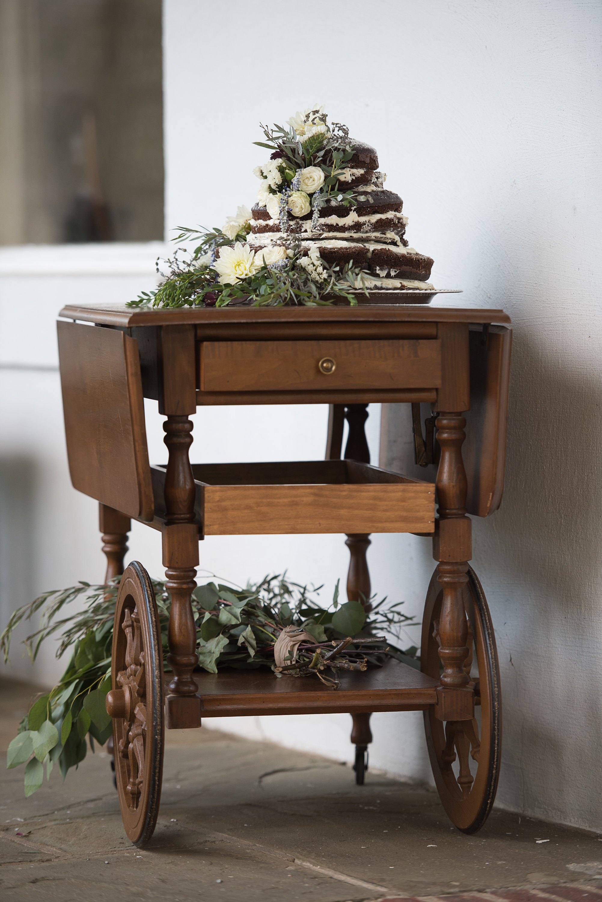 Tea Cart Cake Table