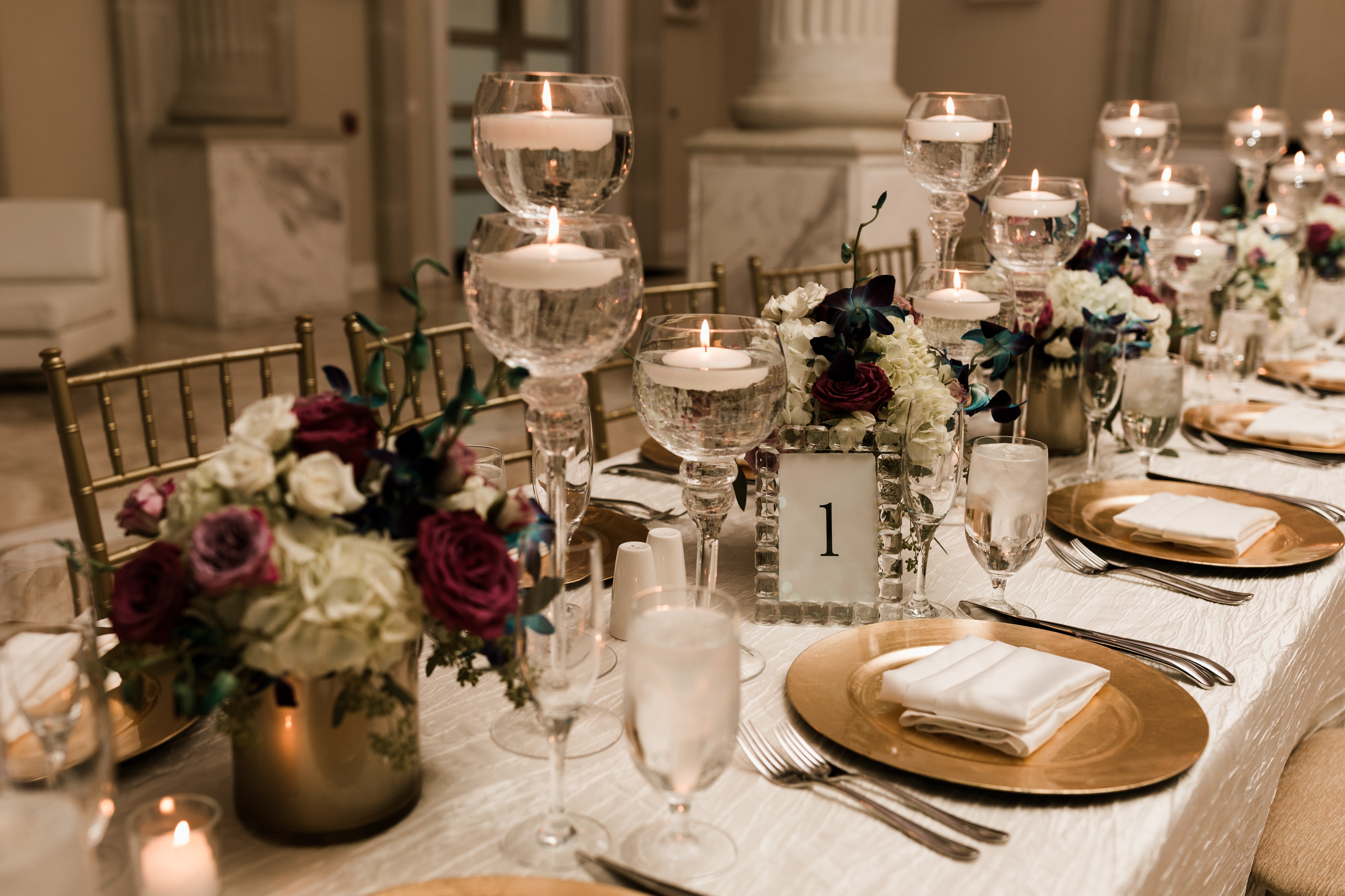 Glass Goblet Candle Holders