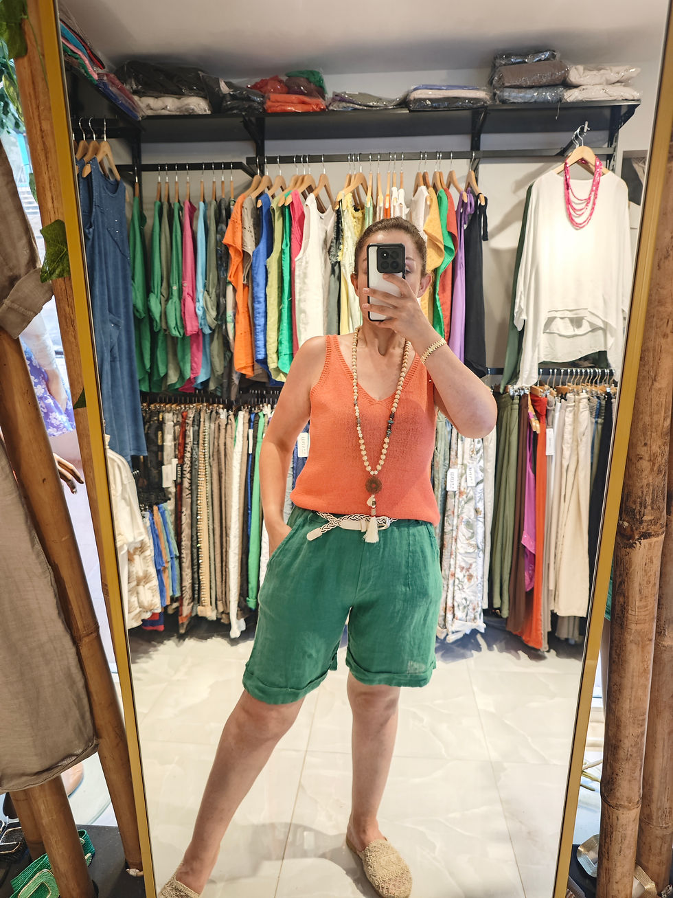 Küçük resim: Merserıze Askılı Bluz