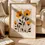 Miniaturbild: Folk Art Poster: Blumen in Bernstein