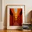 Miniaturbild: Architektur Poster: Orangefarbene Architektur