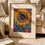 Miniaturbild: Sonnenblume Poster: Buntes Sonnenblumen-Kunstwerk.