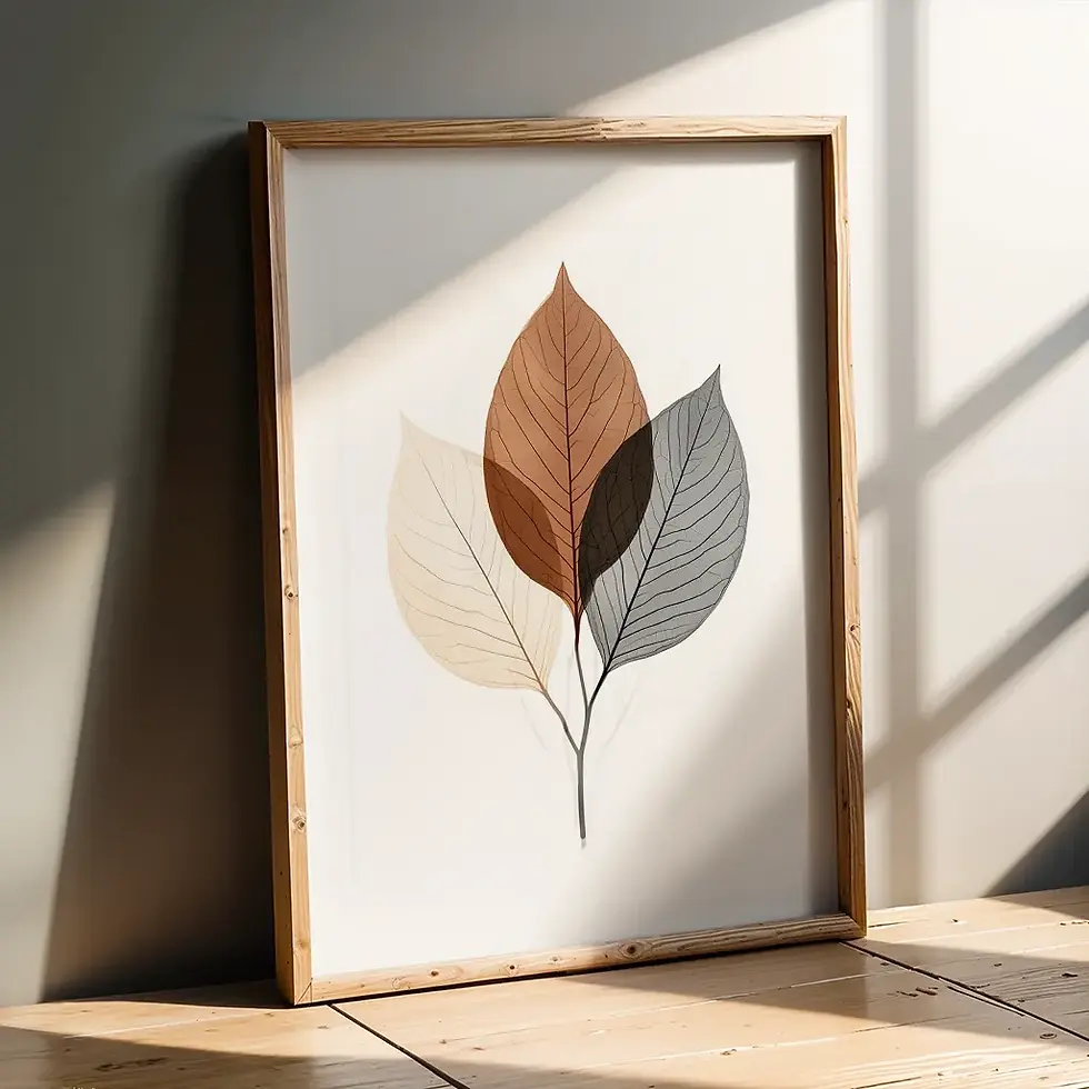 Blätter Poster – Herbstliche Symphonie