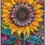Miniaturbild: Sonnenblume Poster: Buntes Sonnenblumen-Kunstwerk.