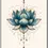 Miniaturbild: Yoga-Poster: Poster mit blauer Lotusblume, das eine beruhigende und stilvolle Atmosphäre in jedem Raum schafft.