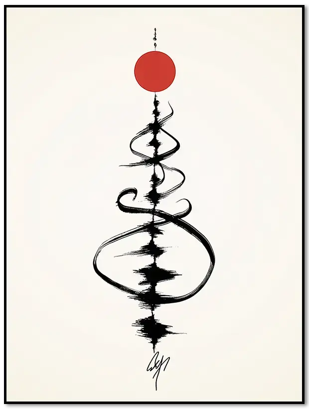 Unalome-Poster: Zen-Schwingung
