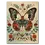 Miniaturbild: Bunter Schmetterling mit Folklore-Blumen als Poster