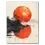 Miniaturbild: Japandi-Poster:  Grosser roter Mond über Landschaft