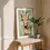 Miniaturbild: Vintage-Poster: Giraffe umgeben von Blumen