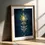 Miniaturbild: Unalome Poster – Kosmische Lotusblüte
