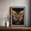 Miniaturbild: Barocker Gold-Schmetterling als Poster, kunstvoll.