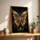Miniaturbild: Barocker Gold-Schmetterling als Poster, kunstvoll.