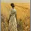 Miniaturbild: Impressionismus-Poster: Frau in Weiss geht durch Kornfeld