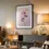 Miniaturbild: Orchideen-Poster: Zartrosa Orchideenblüten an einem Stiel