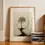 Miniaturbild: Wabi-Sabi-Poster: Baum im Kreis mit Person