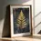 Miniaturbild: Botanik Poster: Farn in Gold