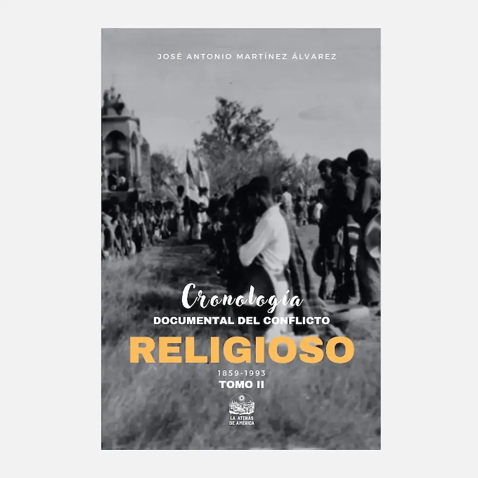 Portada de la Cronología documental del conflicto religioso: 1859-1993: Tomo II