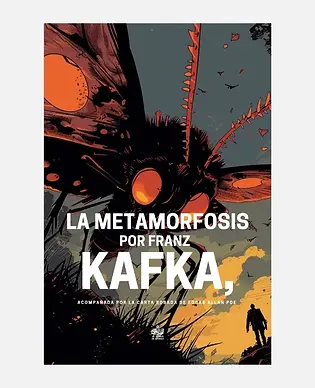 Portada del libro con “La metamorfosis” de Franz Kafka y “La carta robada” de Edgar Allan Poe en un solo volumen.