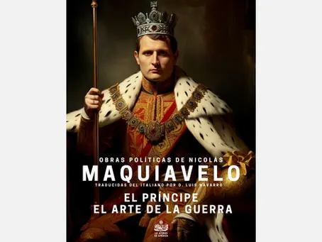 Portada de las Obras políticas de Nicolás Maquiavelo traducidas del italiano por D. Luis Navarro