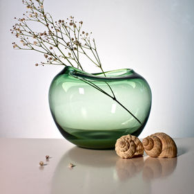 Handblown glass bowl