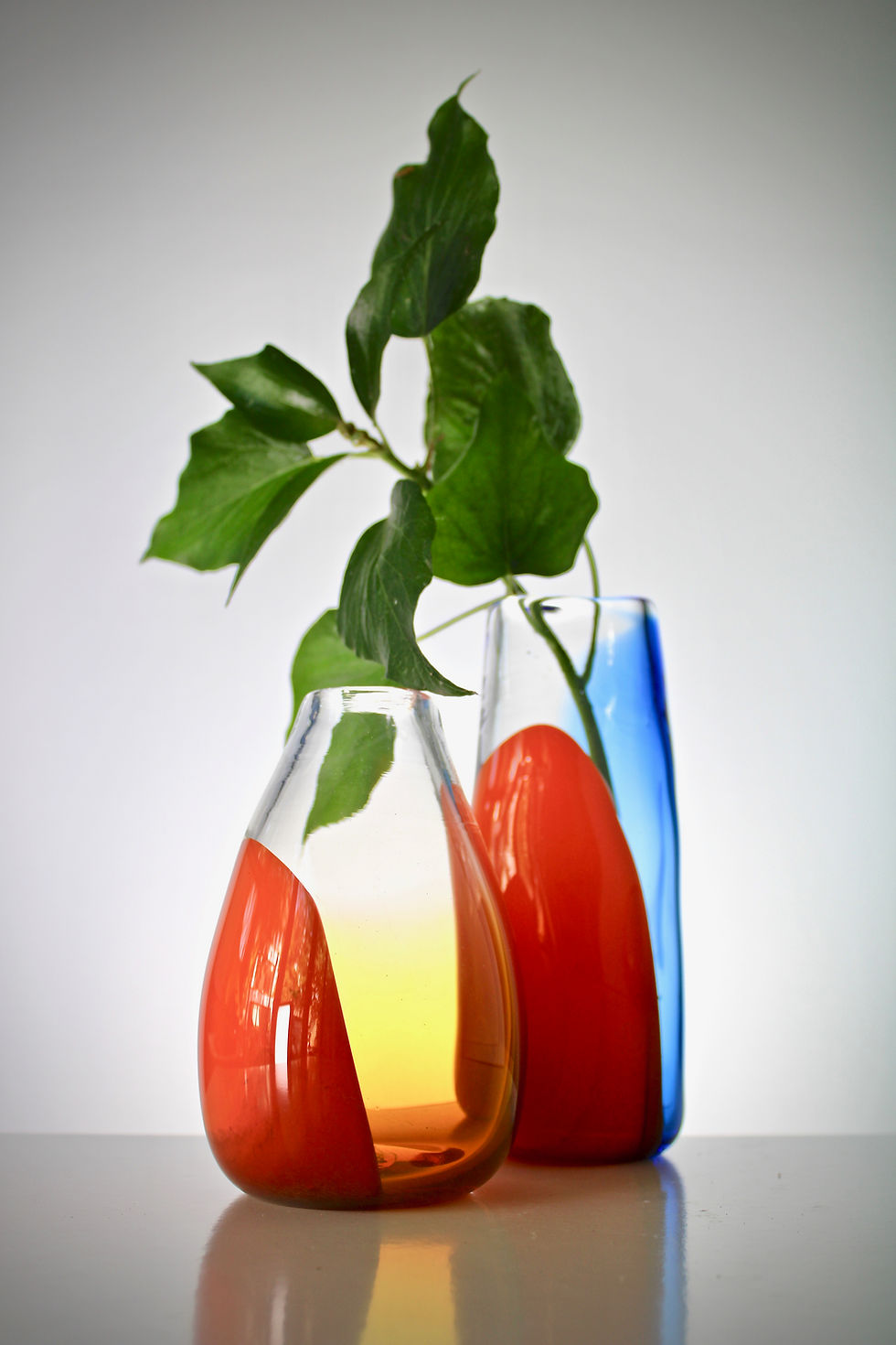 Thumbnail: Bud Vase (amber and orange)
