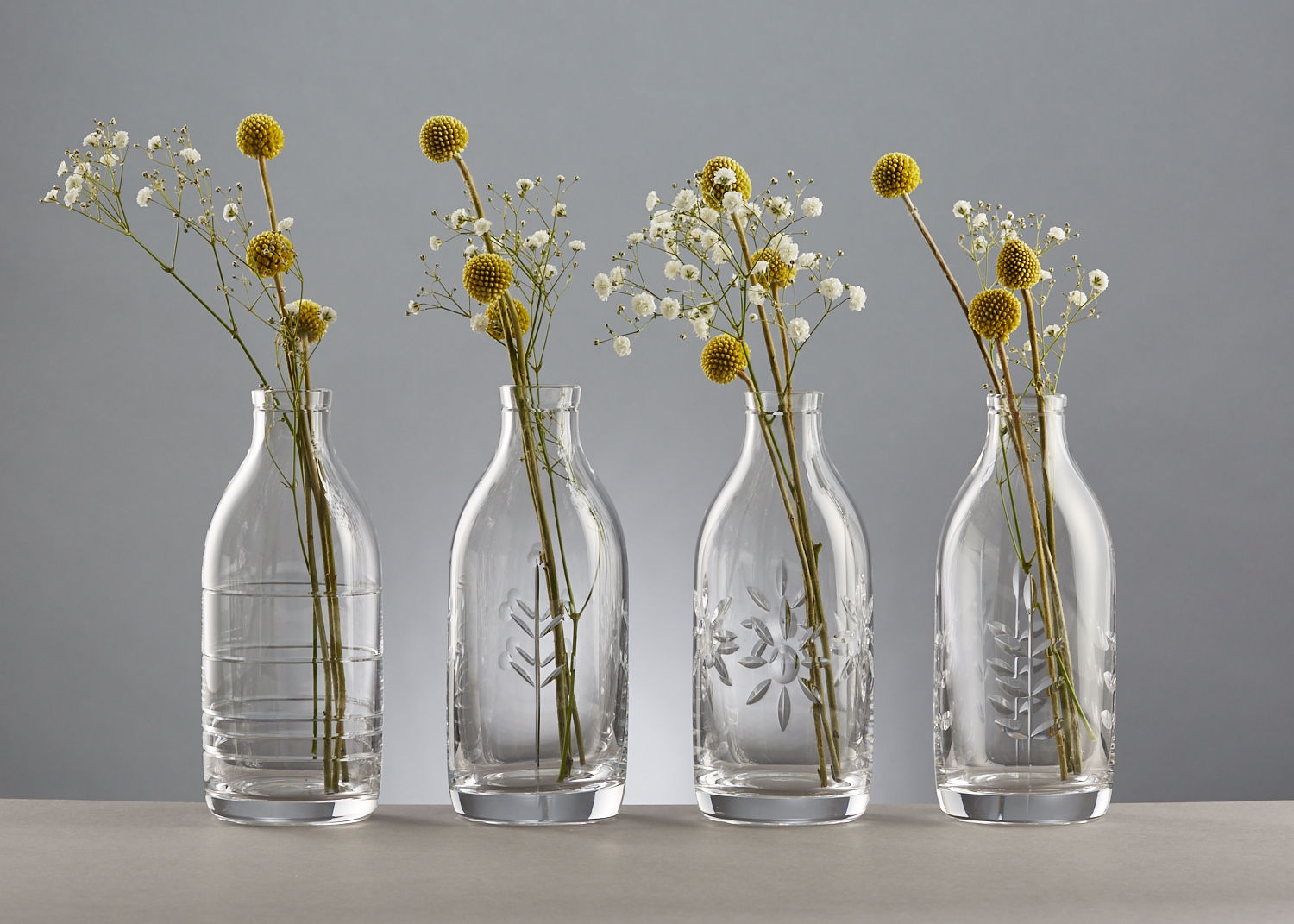 Berry Cut Crystal Milk Bottle