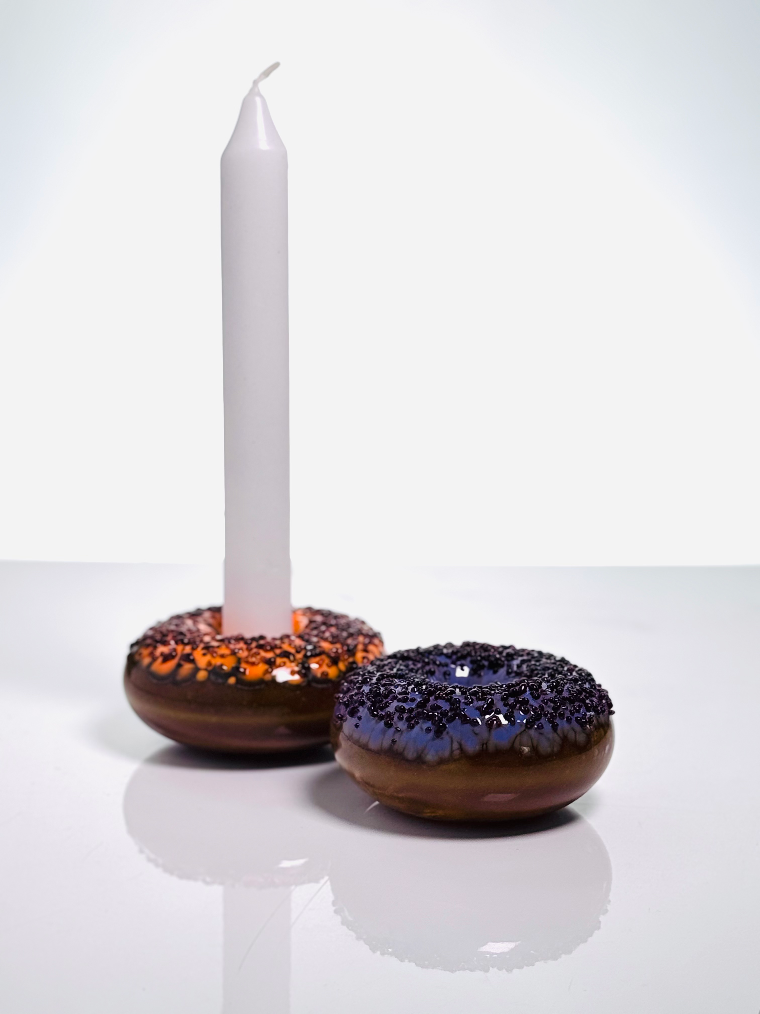 Sweet doughnut candle holder