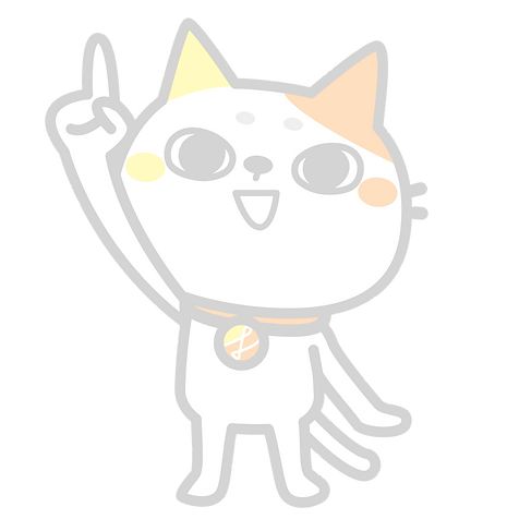 猫キャラ　指差し