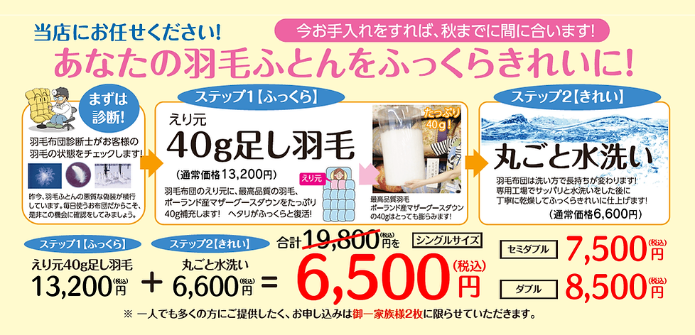 羽毛ふとんふっくら&きれいフェア2025