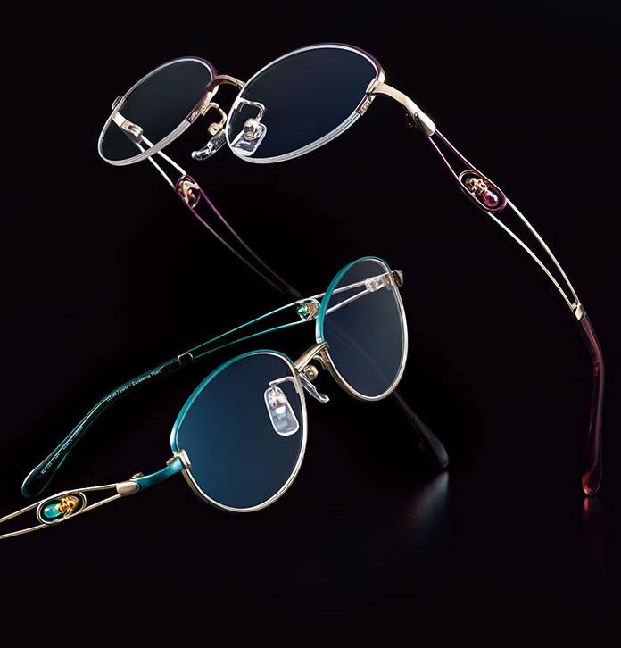 FACET うくっ POINT メガネ ブラック オーバル 