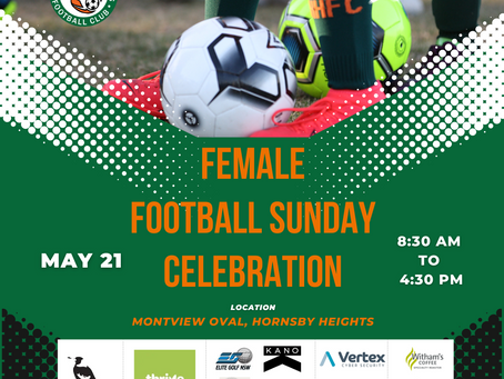 May 21 is Female Football Sunday Celebration