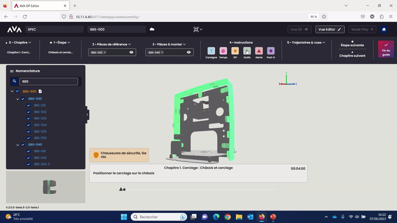 ajouter un outils ava op