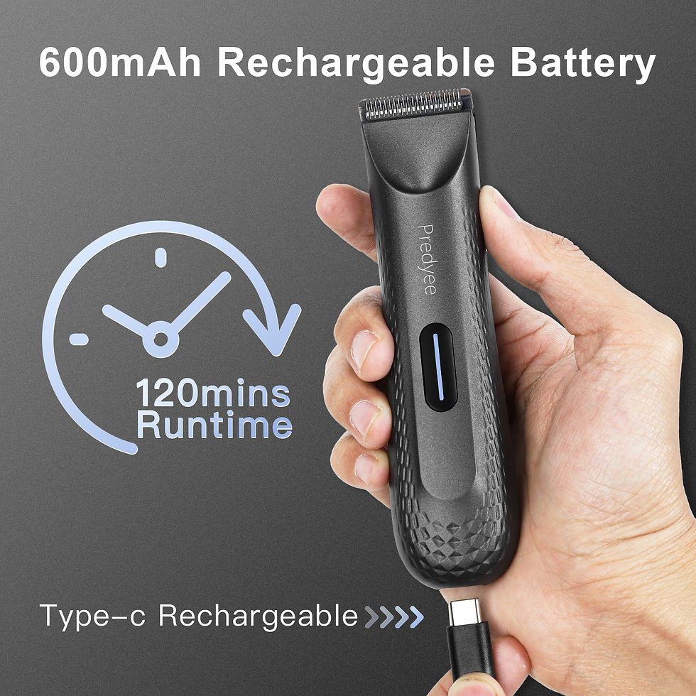 Thumbnail: Electric Groin Hair Trimmer for Men & Body Groomer 
