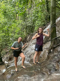 Exploring rainforest trails on the Banghoi Waterfall adventure
