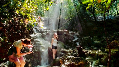 Exploring Bang Hoi Waterfall in Khao Sok rainforest