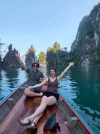 Exploring the famous Guilin of Thailand on Cheow Lan Lake