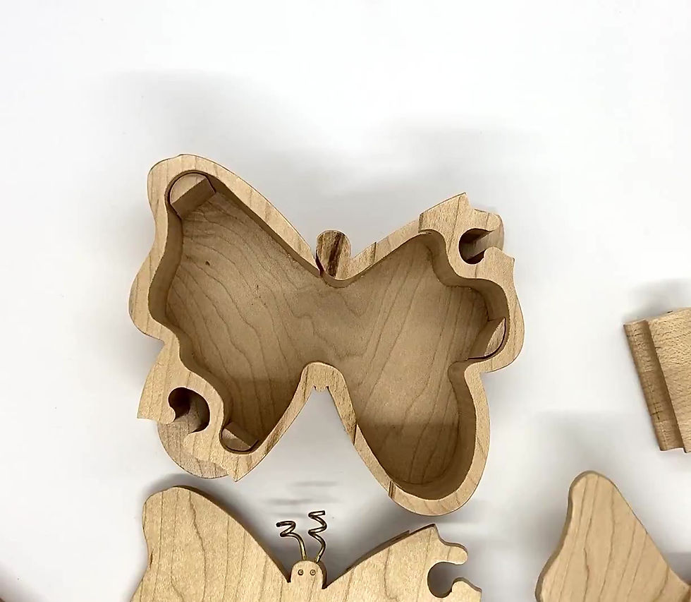 Butterfly Boxwood Pattern Butterfly Box | Creative Wood Works