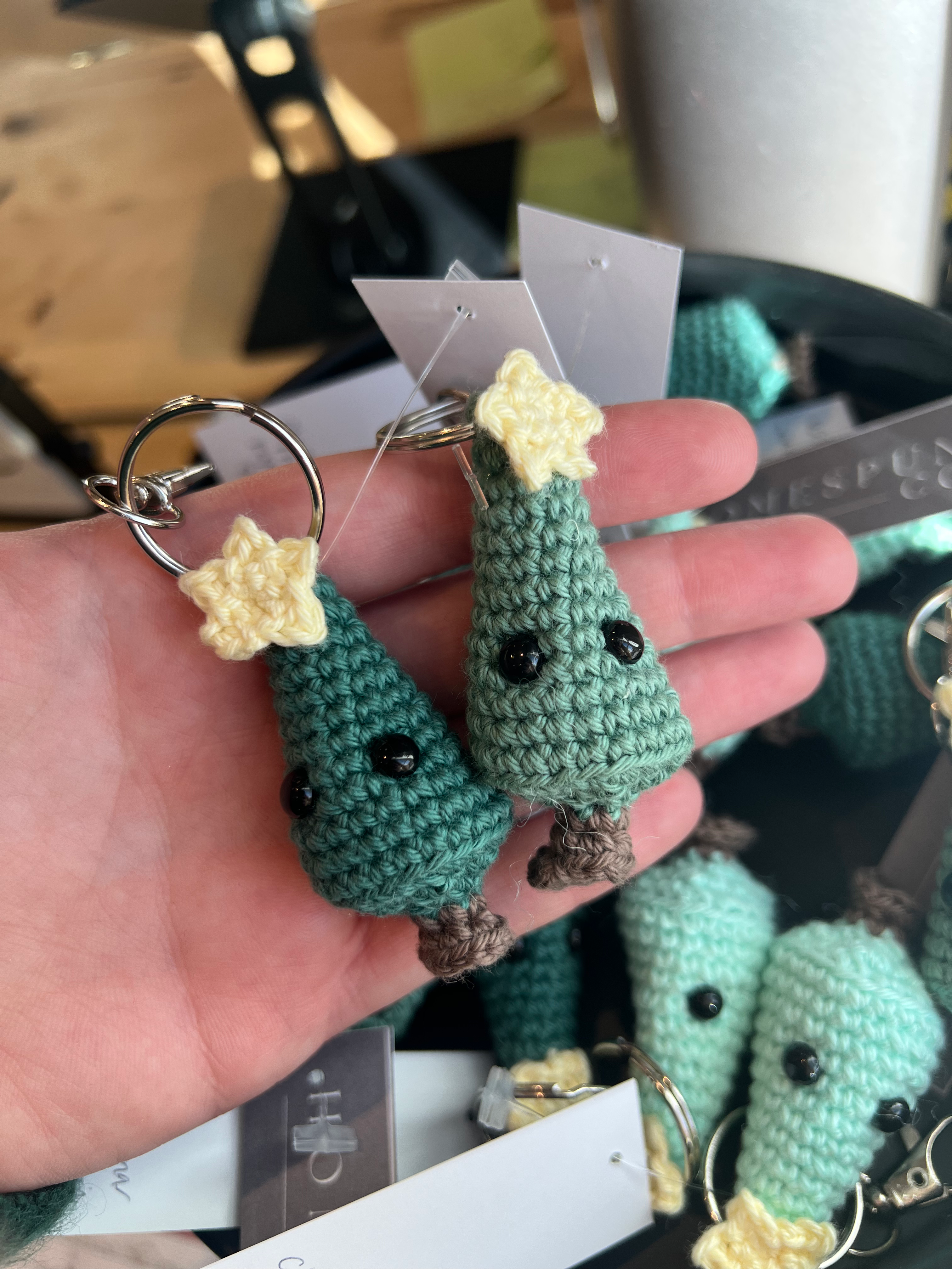 Christmas Tree Keychain | Handmade Crochet Keychain | Christmas Keychain