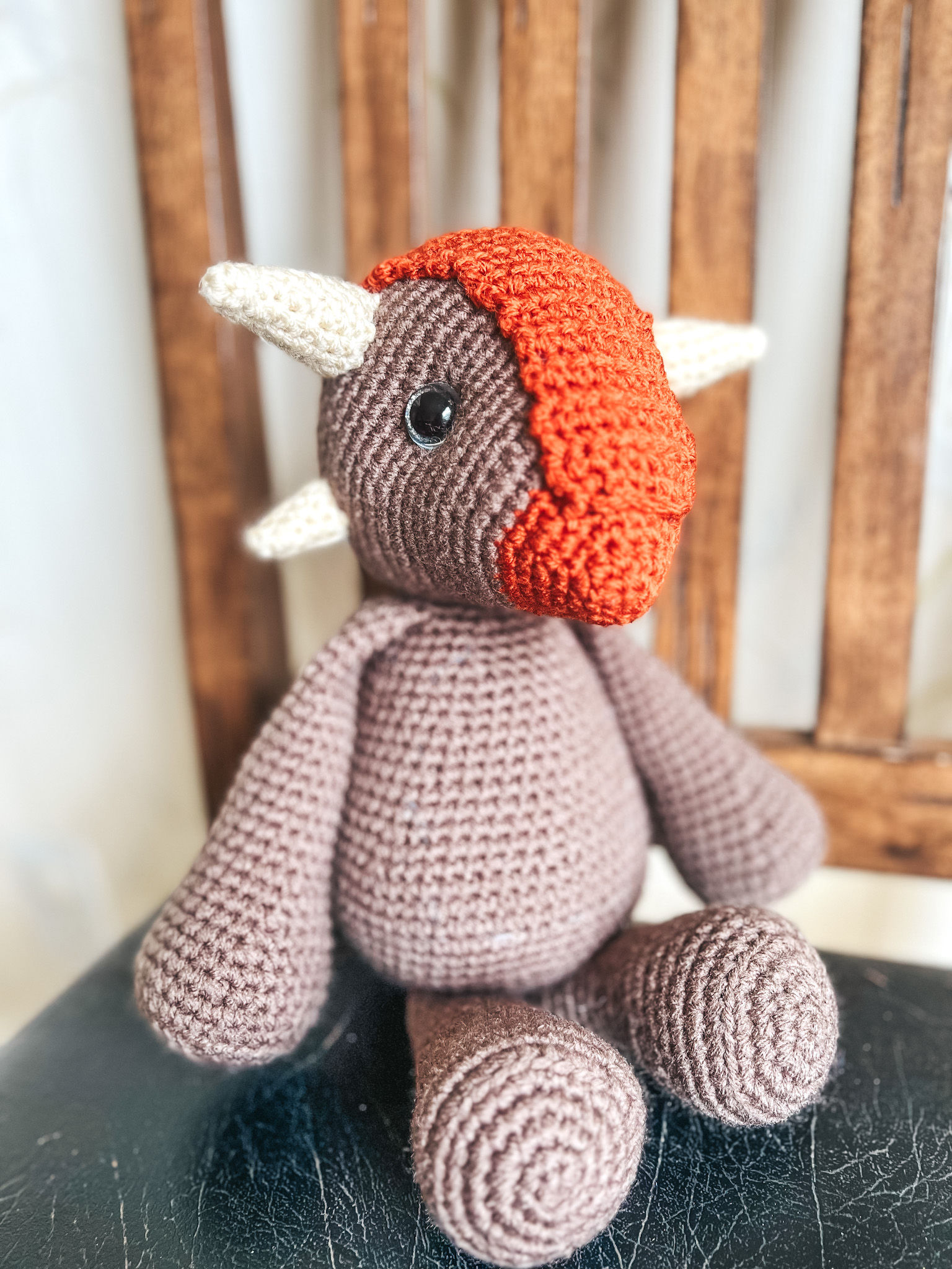 Ankylosaurus Dinosaur Plush | Handmade Crochet Stuffed Animal