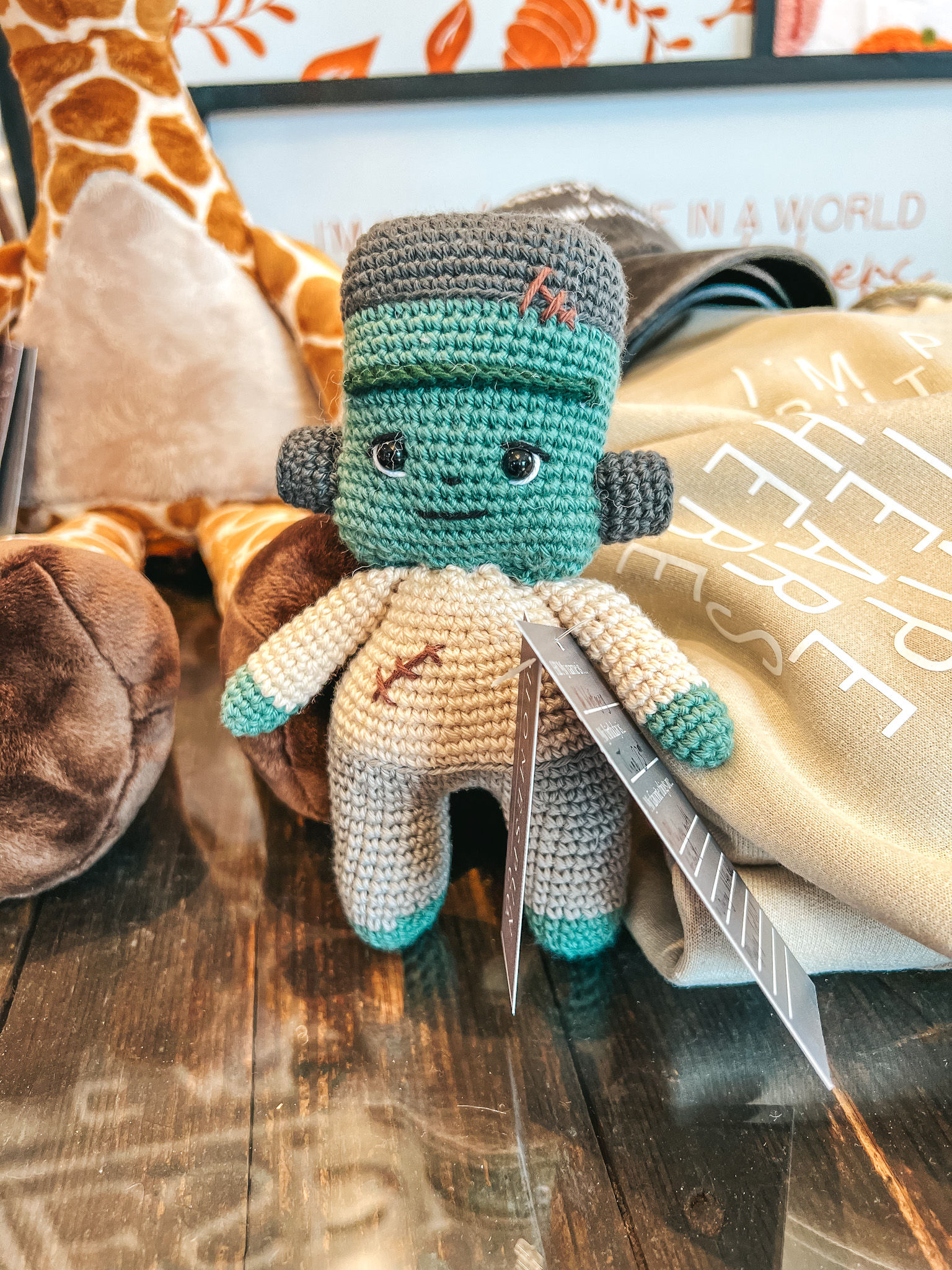 Little Frankenstein Doll | Handmade Crochet Doll | Halloween Doll