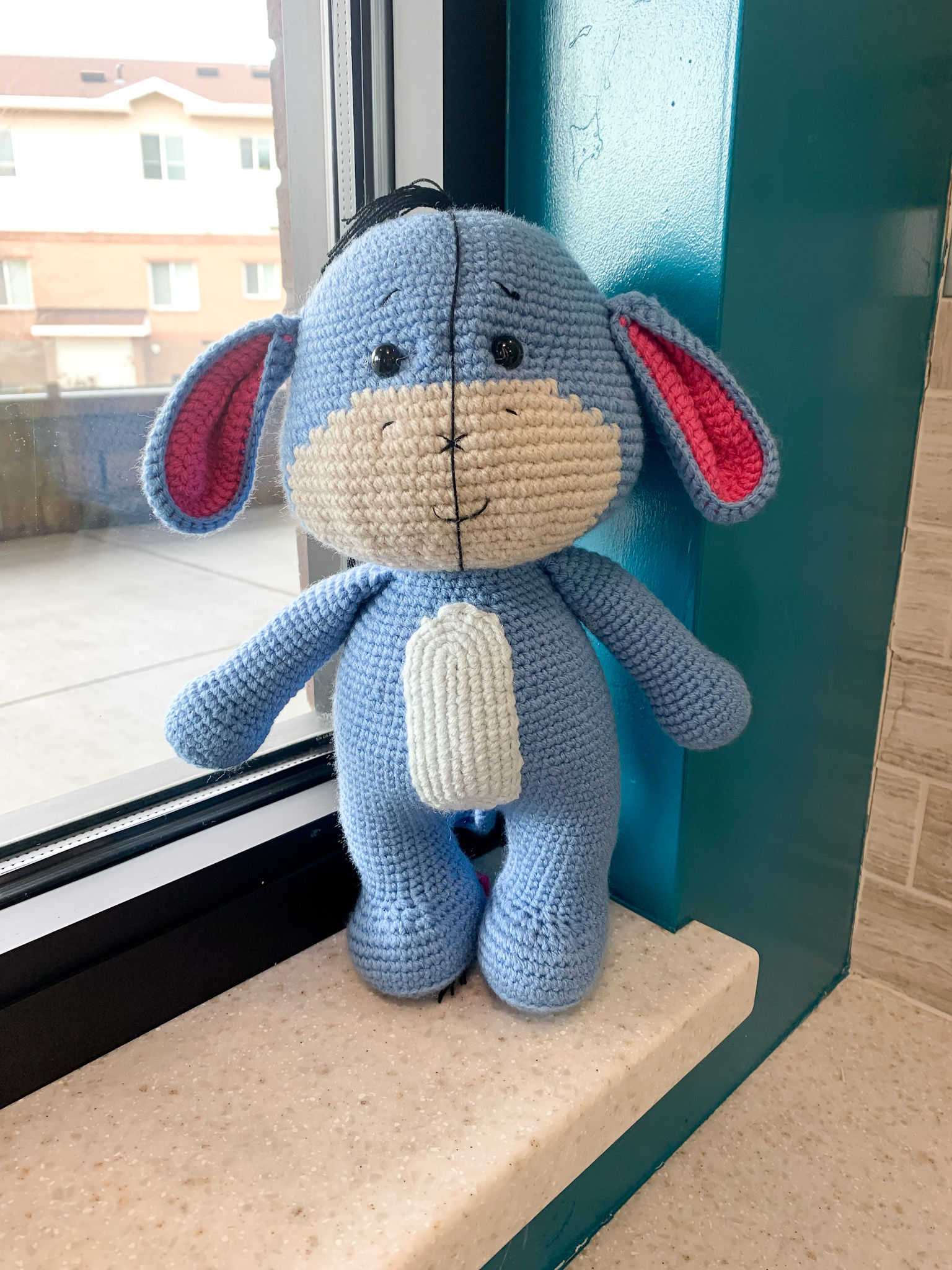 Eeyore Donkey Plush | Handmade Crochet Stuffed Animal | Winnie the Pooh Toy