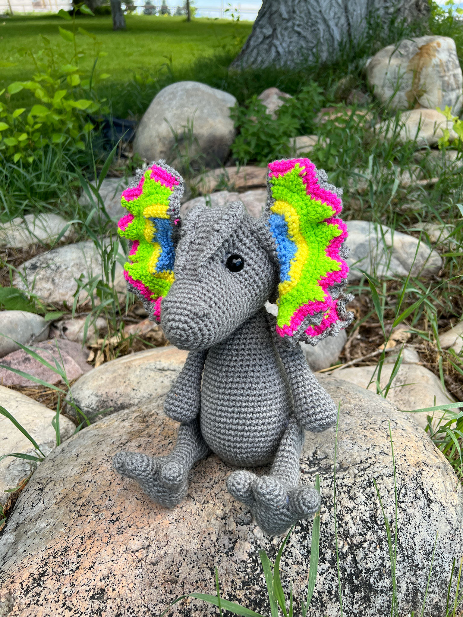 Dilophosaurus Dinosaur | Handmade Crochet Animal Plush