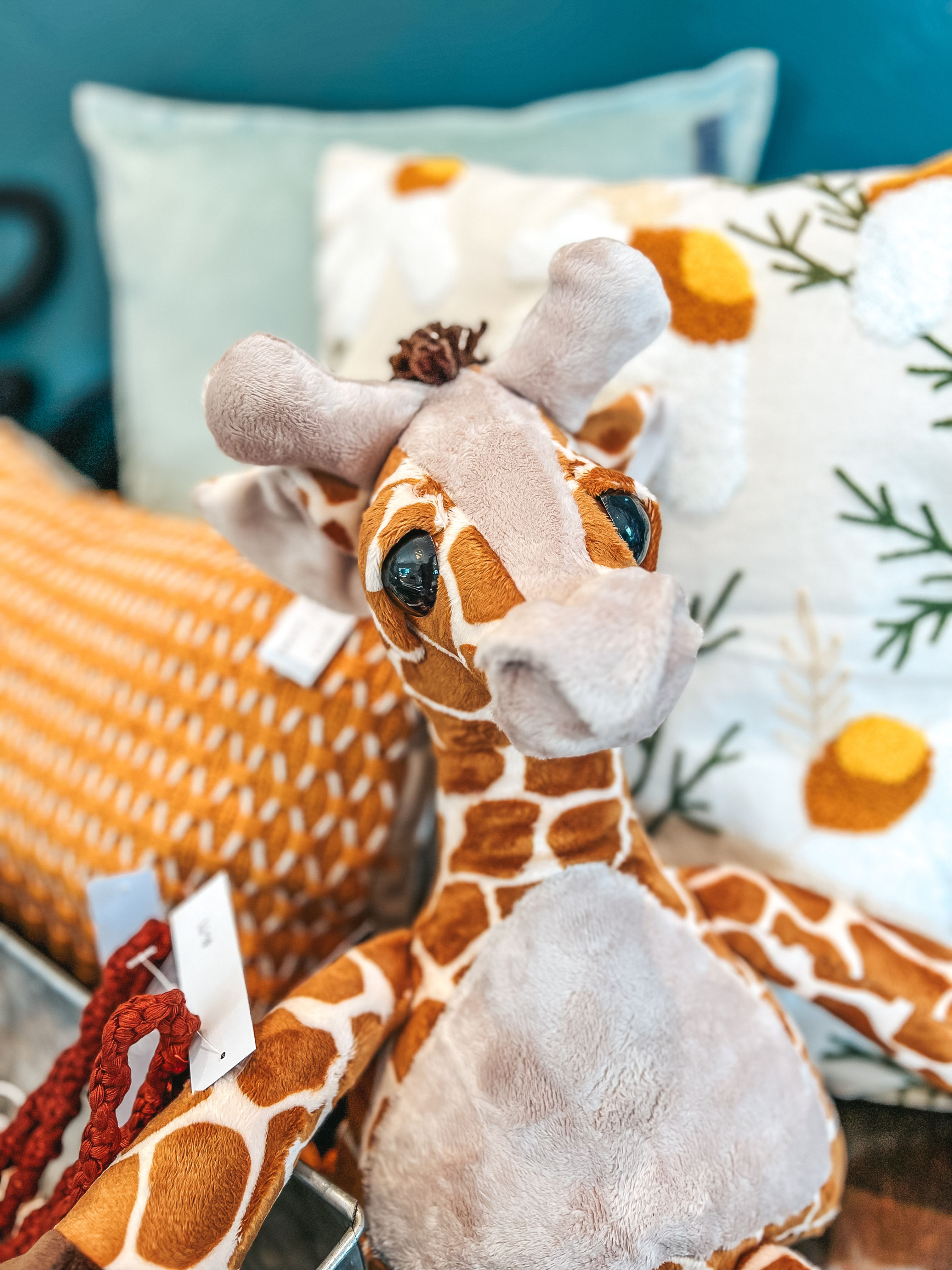 Handmade Giraffe Plushie | Soft Minky Fabric | Handmade Stuffed Animal