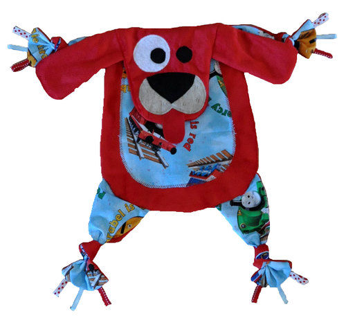 Red Puppy with Train Tummy (Puppy 16)