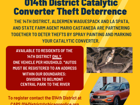 14th District Catalytic Converter Theft Deterrence