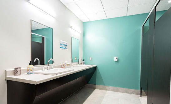 Salle de bain près des chambres à Maison Cap d'Espoir