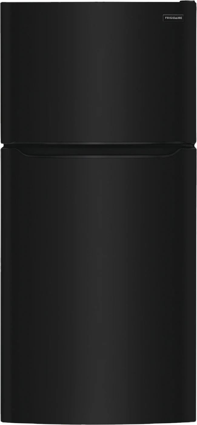 Black Frigidaire top freezer refrigerator