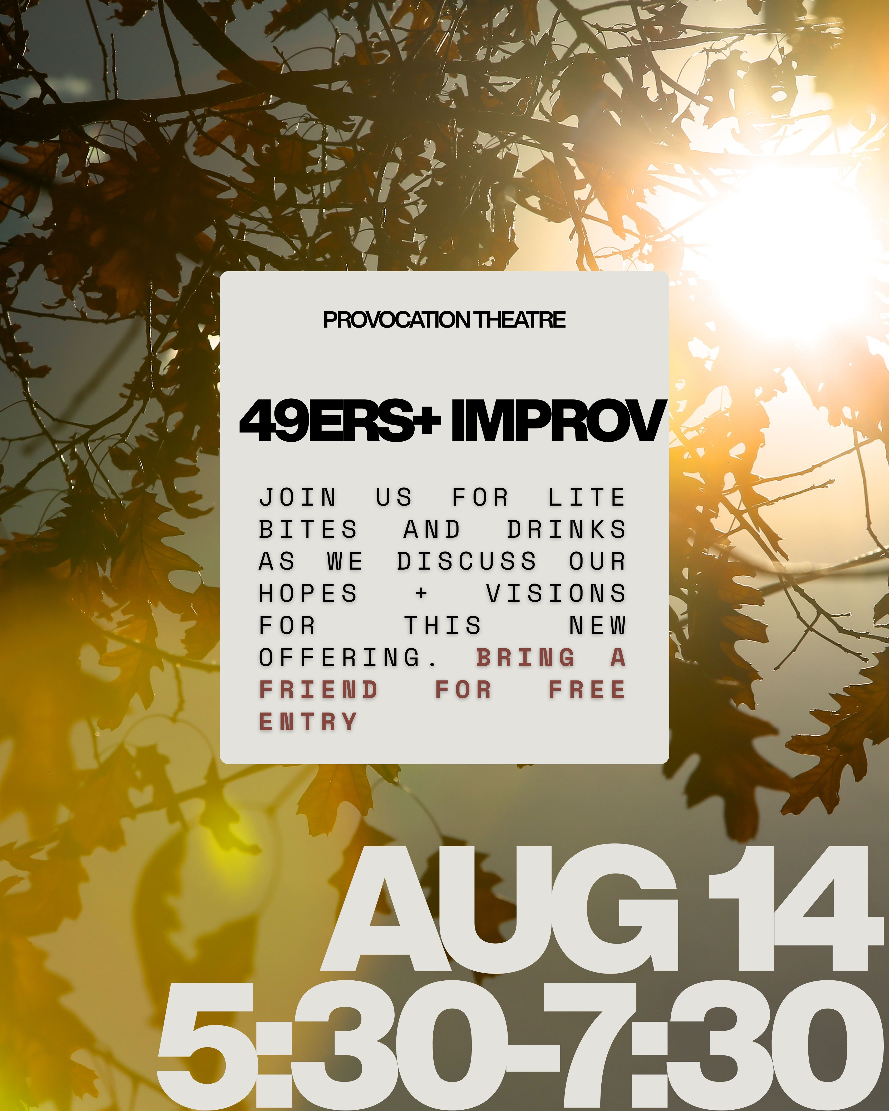 49ers+ IMPROV EVENT