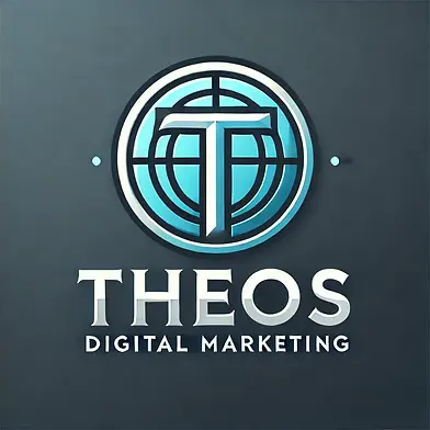 DALL·E 2024-10-15 11.24.23 - A professional, modern logo for 'TheosDigitalMarketing' featu